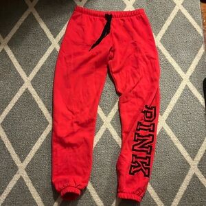PINK Victoria’s Secret red sweatpants